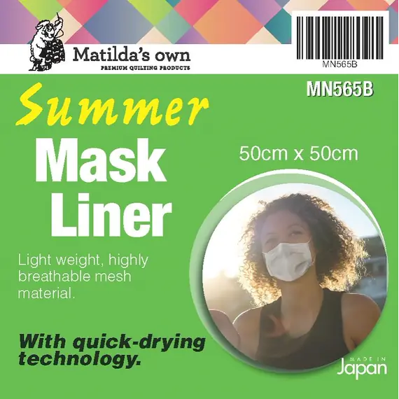 Summer Mask Liner (Black) by Matilda's Own