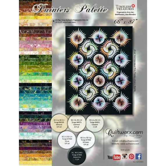 Painters Palette Quilt Pattern by Judy Niemeyer