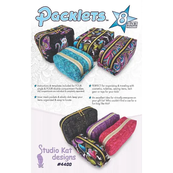 Packlets Patterns 8 Sizes Included by Studio Kat Designs