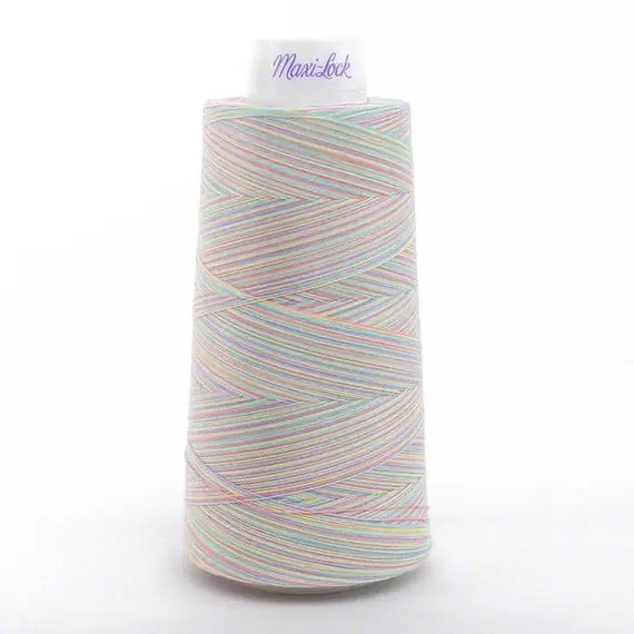 Pastel Sprinkles Swirls Maxi-lock 3000yd Polyester Serger Overlocker Thread