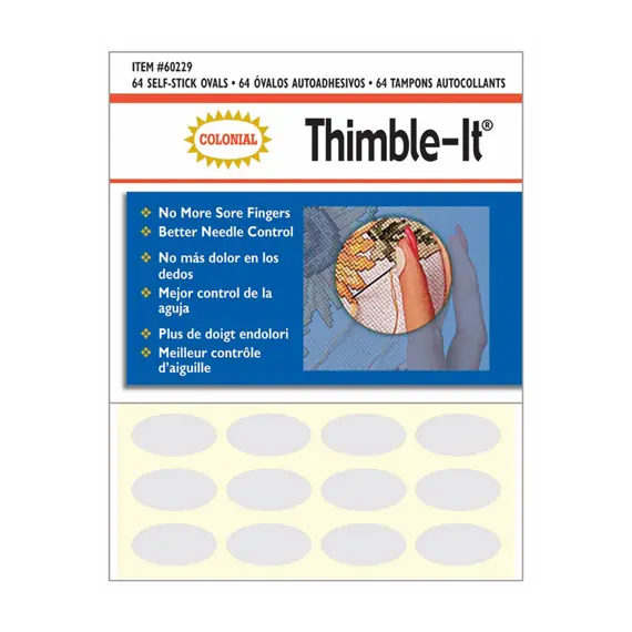 ​Thimble-It Self Stick Disposable Thimble pad x 64 by Colonial Needle Co