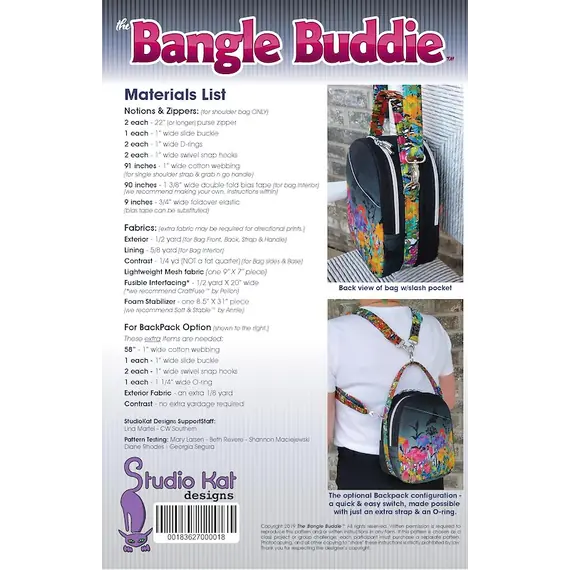 Bangle Buddie Bag Pattern by Studio Kat Designs
