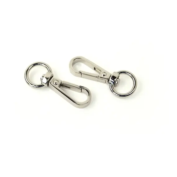 Swivel Hook 1/2 Inch 12mm Nickel x 2 by Sallie Tomato