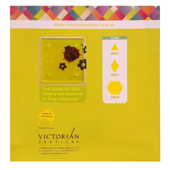 Matildas Own Large Square Set 11 Patchwork Template Set 3.00in to 4.25in