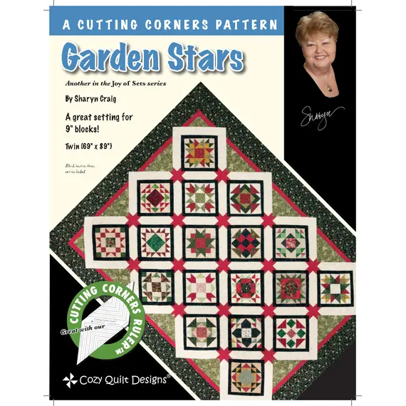 Garden Stars Pattern by Cozy Quilt Designs