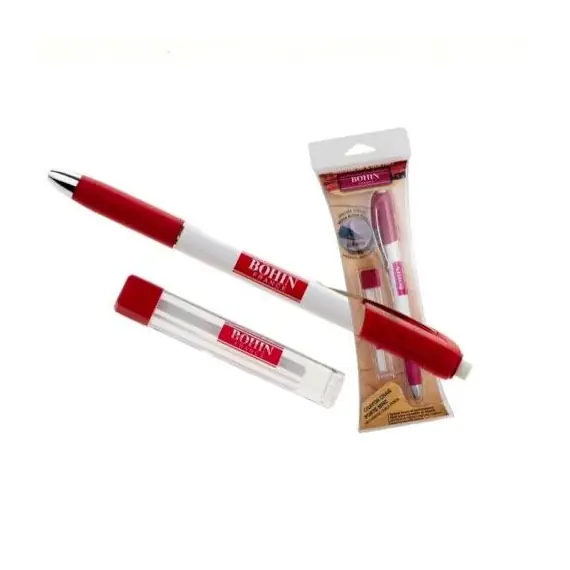 Bohin Extra Fine 0.9mm Mechanical Chalk Pencil White REFILLS