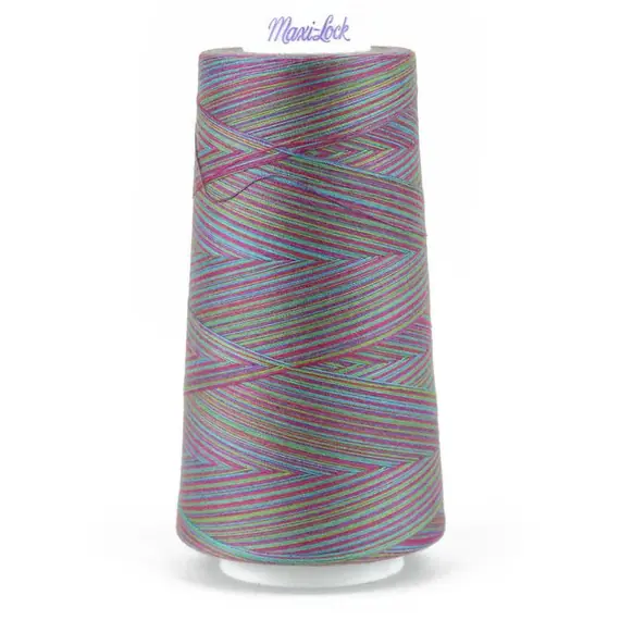 Tie Dye Punch Swirls Maxi-lock 3000yd Polyester Serger Overlocker Thread