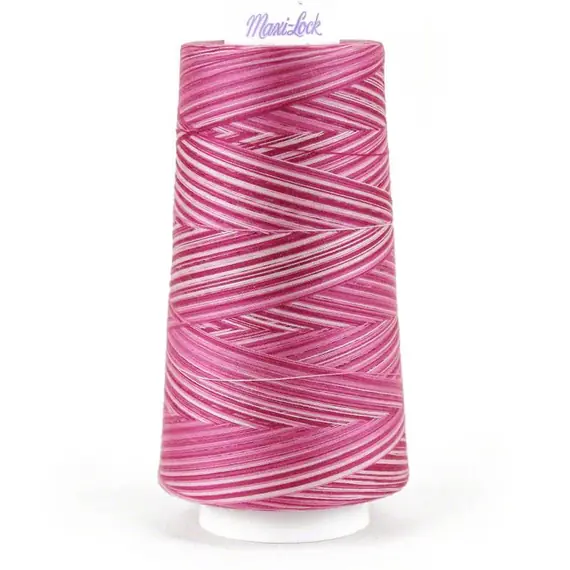 Raspberry Vanilla Swirls Maxi-lock 3000yd Polyester Serger Overlocker Thread