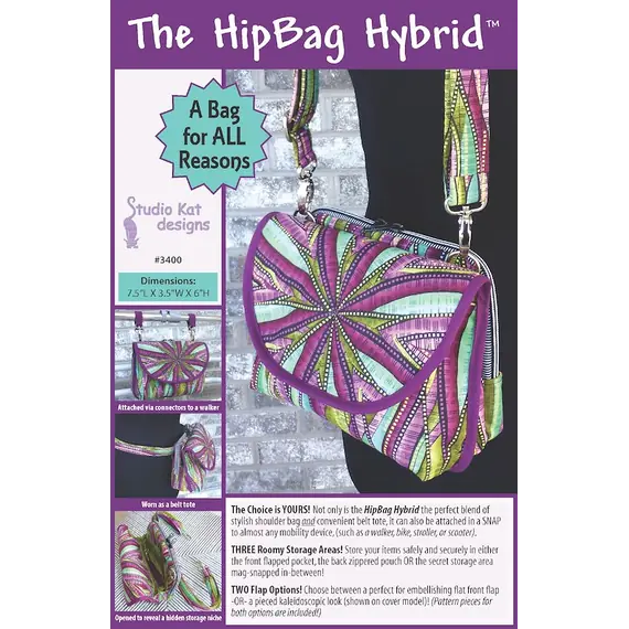 Hip Bag Hybrid Pattern by Studio Kat Designs