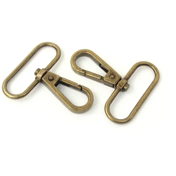 Swivel Hook 1 1/2 Inch 38mm Antique Gold x 2 by Sallie Tomato
