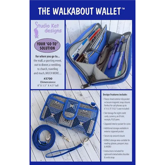 Walkabout Wallet Pattern by Studio Kat Designs