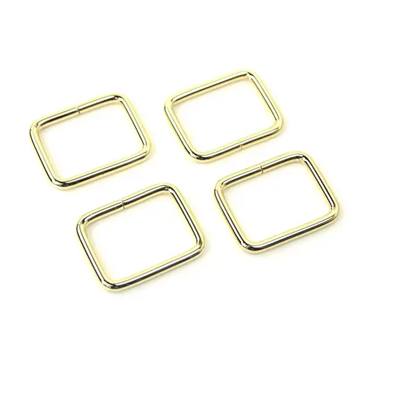 Rectangle Rings Gold 1 Inch (25mm) x 4 by Sallie Tomato