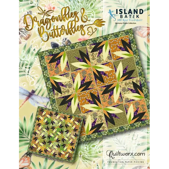 Dragonflies and Butterflies Quilt Pattern by Judy Niemeyer