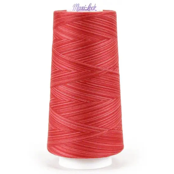 Watermelon Sorbet Swirls Maxi-lock 3000yd Polyester Serger Overlocker Thread