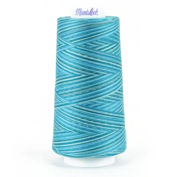 Blue Water Ice Swirls Maxi-lock 3000yd Polyester Serger Overlocker Thread