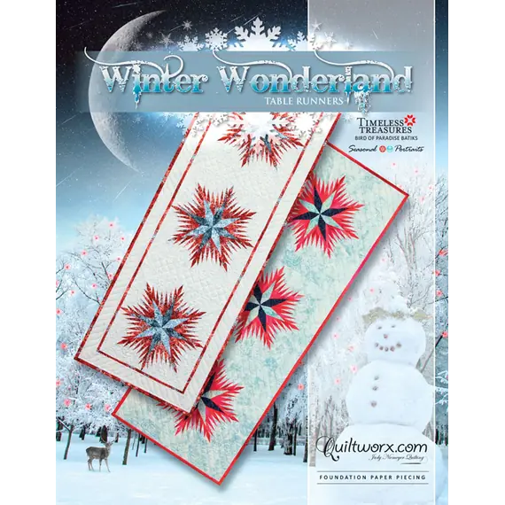 Winter Wonderland Snowflakes Table Runner Pattern Judy Niemeyer