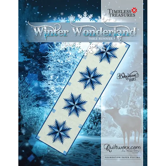 Winter Wonderland Snowflakes Table Runner Pattern Judy Niemeyer