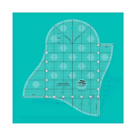 Scallop Template - Creative Grids - Non Slip  SEE VIDEO