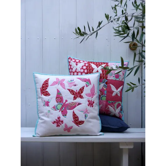 Sweet Mariposa Cushion Pattern by Claire Turpin 2 designs Included