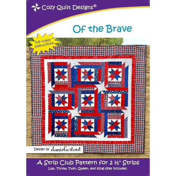 Of the Brave Pattern by Cozy Quilt Designs - Image of Pattern Cover