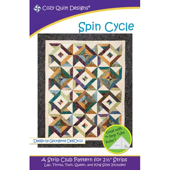 Spin Cycle Pattern by Cozy Quilt Designs - Image of Pattern Cover