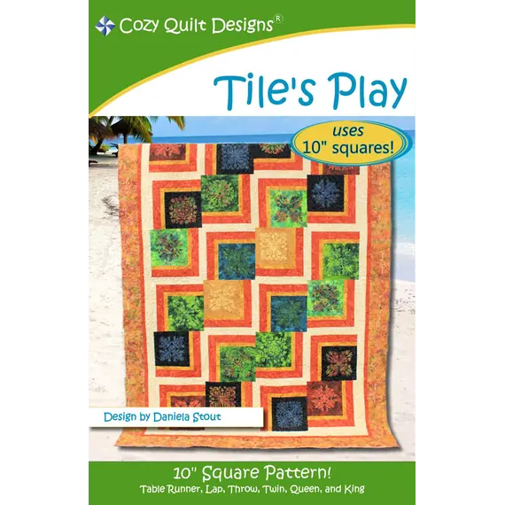 Tile's Play Pattern by Cozy Quilt Designs - Image of Pattern Cover