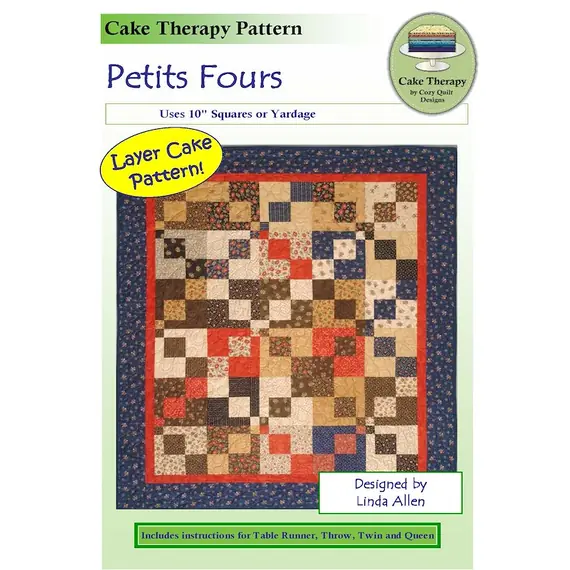 Petits Fours Pattern by Cozy Quilt Designs - Image of Pattern Cover