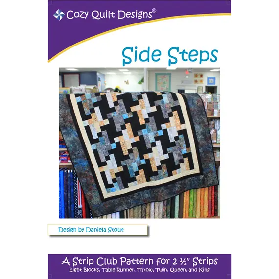 Side Steps Pattern by Cozy Quilt Designs - Image of Pattern Cover