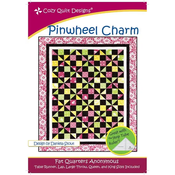 Pinwheel Charm Pattern by Cozy Quilt Designs - Image of Pattern Cover