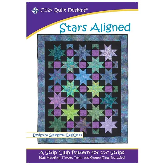 Stars Aligned Pattern by Cozy Quilt Designs - Image of Pattern Cover
