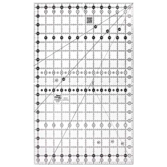 Creative Grids Non Slip Quilt Ruler 12.5" x 18.5" CGR1218 SEE VIDEO