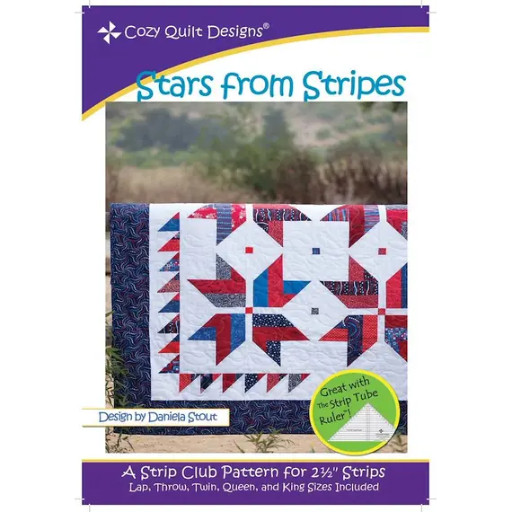 Stars From Stripes Pattern by Cozy Quilt Designs - Image of Pattern Cover
