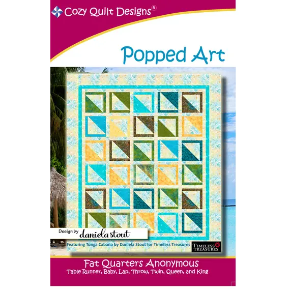 Popped Art Pattern by Cozy Quilt Designs - Image of Pattern Cover