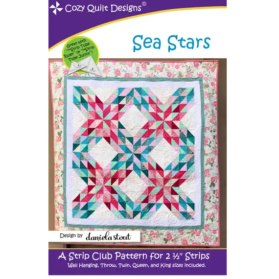 Sea Stars Pattern by Cozy Quilt Designs - Image of Pattern Cover