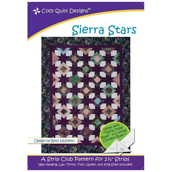 Sierra Stars Pattern by Cozy Quilt Designs - Image of Pattern Cover