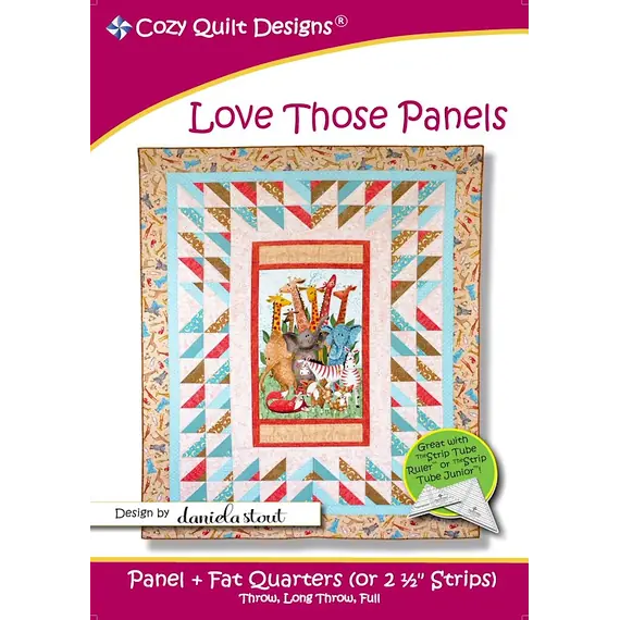 Love Those Panels Pattern by Cozy Quilt Designs - Image of Pattern Cover
