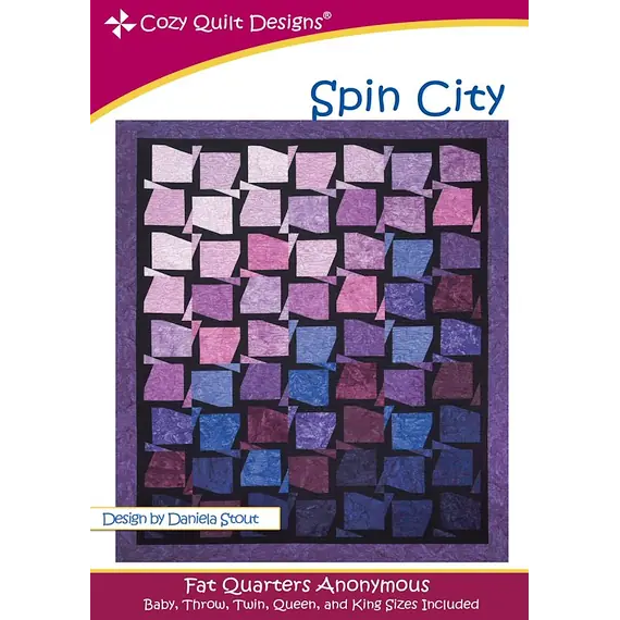 Spin City Pattern by Cozy Quilt Designs - Image of Pattern Cover