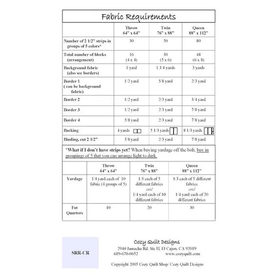 Cozy Rainbow Pattern by Cozy Quilt Designs