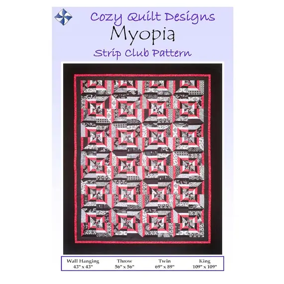 Myopia Pattern by Cozy Quilt Designs- Image of Pattern Cover