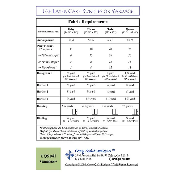 Butter Cake Pattern by Cozy Quilt Designs