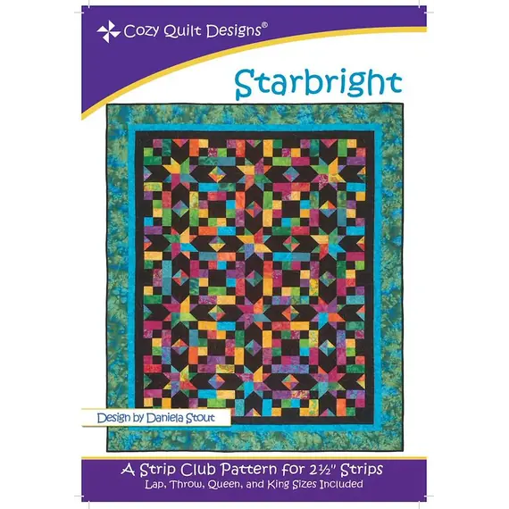 Starbright Pattern by Cozy Quilt Designs - Image of Pattern Cover