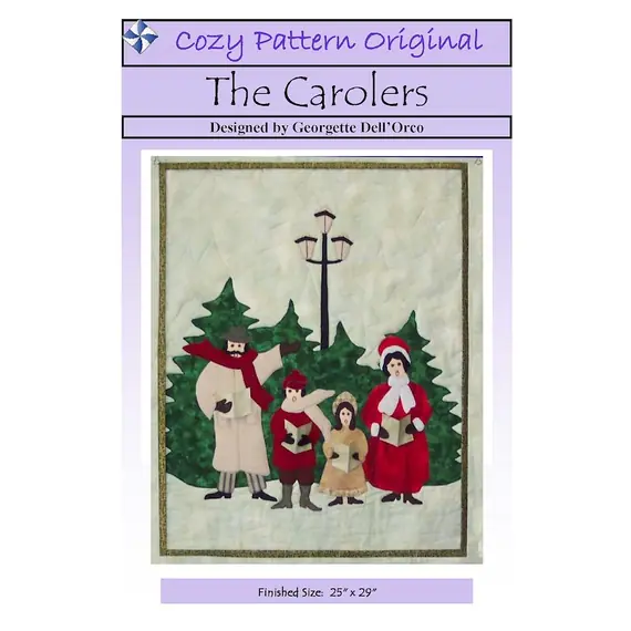 The Carolers Pattern by Cozy Quilt Designs - Image of Pattern Cover