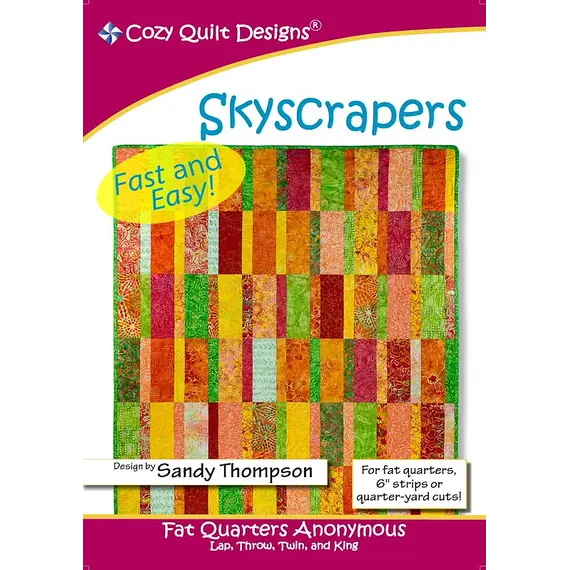 Skyscrapers Pattern by Cozy Quilt Designs - Image of Pattern Cover