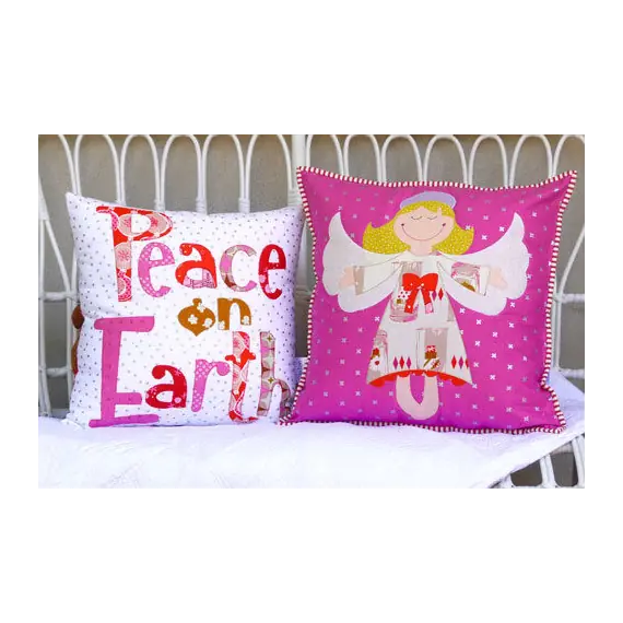 Angel  Delight Applique Cushion Pattern by Claire Turpin 2 Designs Included