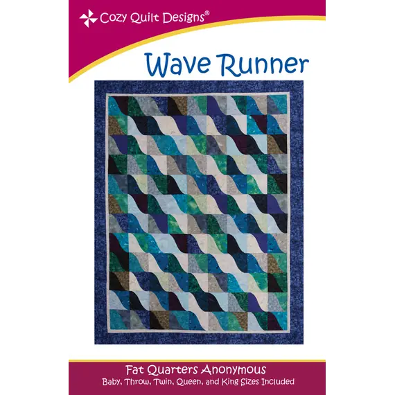Wave Runner Pattern by Cozy Quilt Designs - Image of Pattern Cover