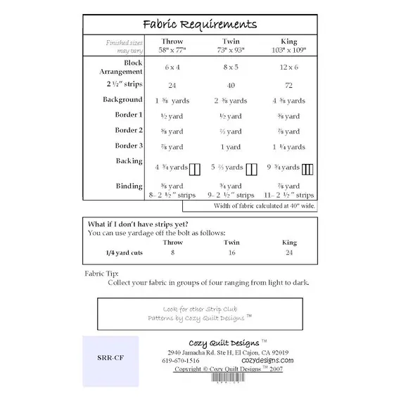 Color Falls Pattern by Cozy Quilt Designs