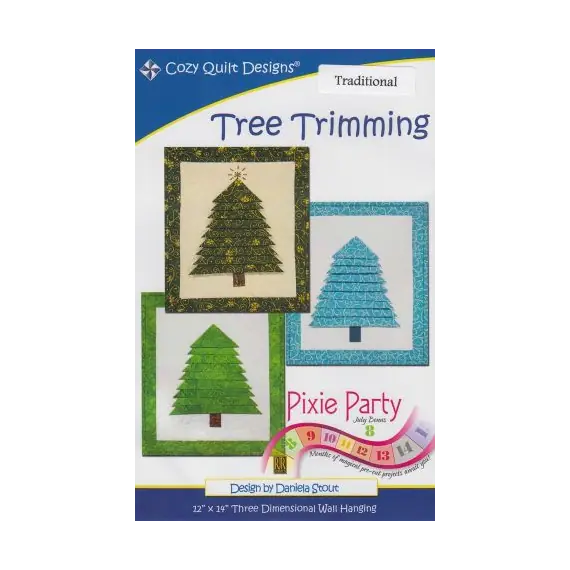 Tree Trimming Pattern by Cozy Quilt Designs - Image of Pattern Cover