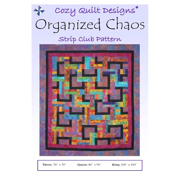 Organized Chaos Pattern by Cozy Quilt Designs - Image of Pattern Cover
