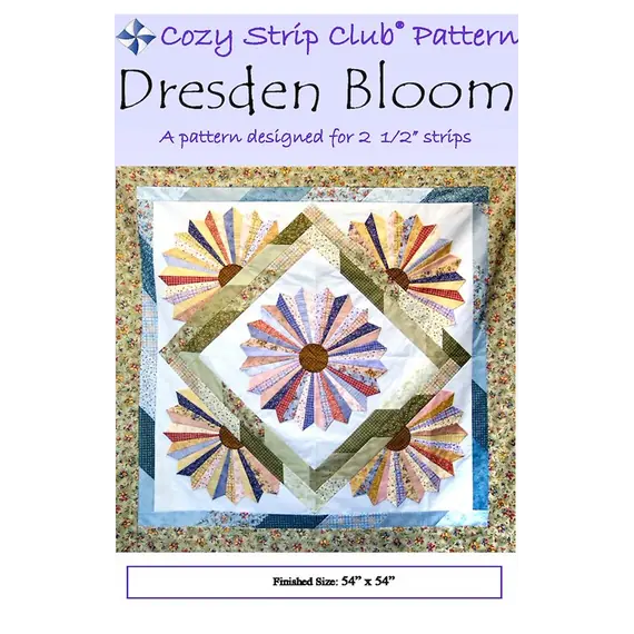 Dresden Bloom Pattern by Cozy Quilt Designs