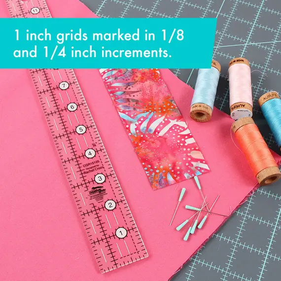 Creative Grids Quilt Ruler 1.5" x 12.5" CGR15125 SEE VIDEO